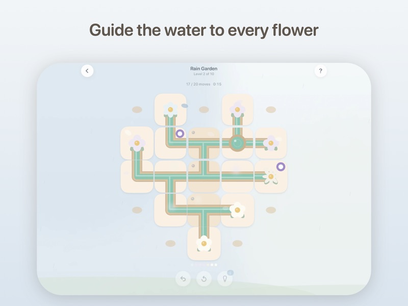 iPad: guide the water